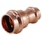 Copper Press By Tmg 3/4 in. x 1/2 in. Copper Press x Press Reducing Coupling with Dimple Stop XPRC3412 - alternate 4